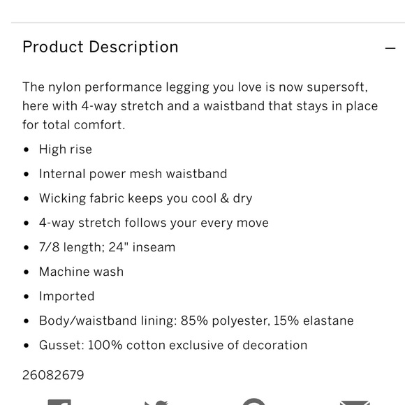 Victoria’s Secret Essential Pocket Black Leggings - Picture 10 of 10